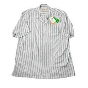 NWT Carhartt WIP Reyes 100% Viscose Shirt PinStripe Blue 2XL Work In Progress
